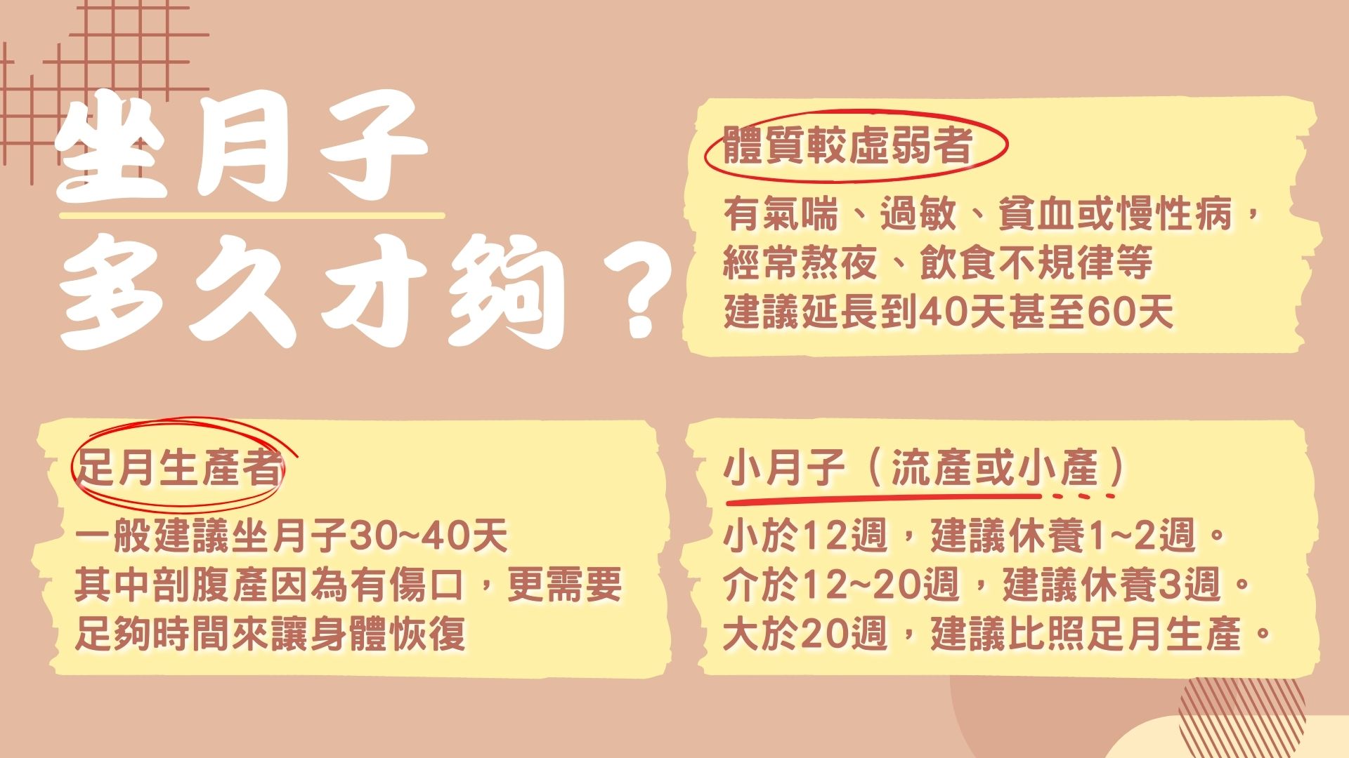 坐月子多久