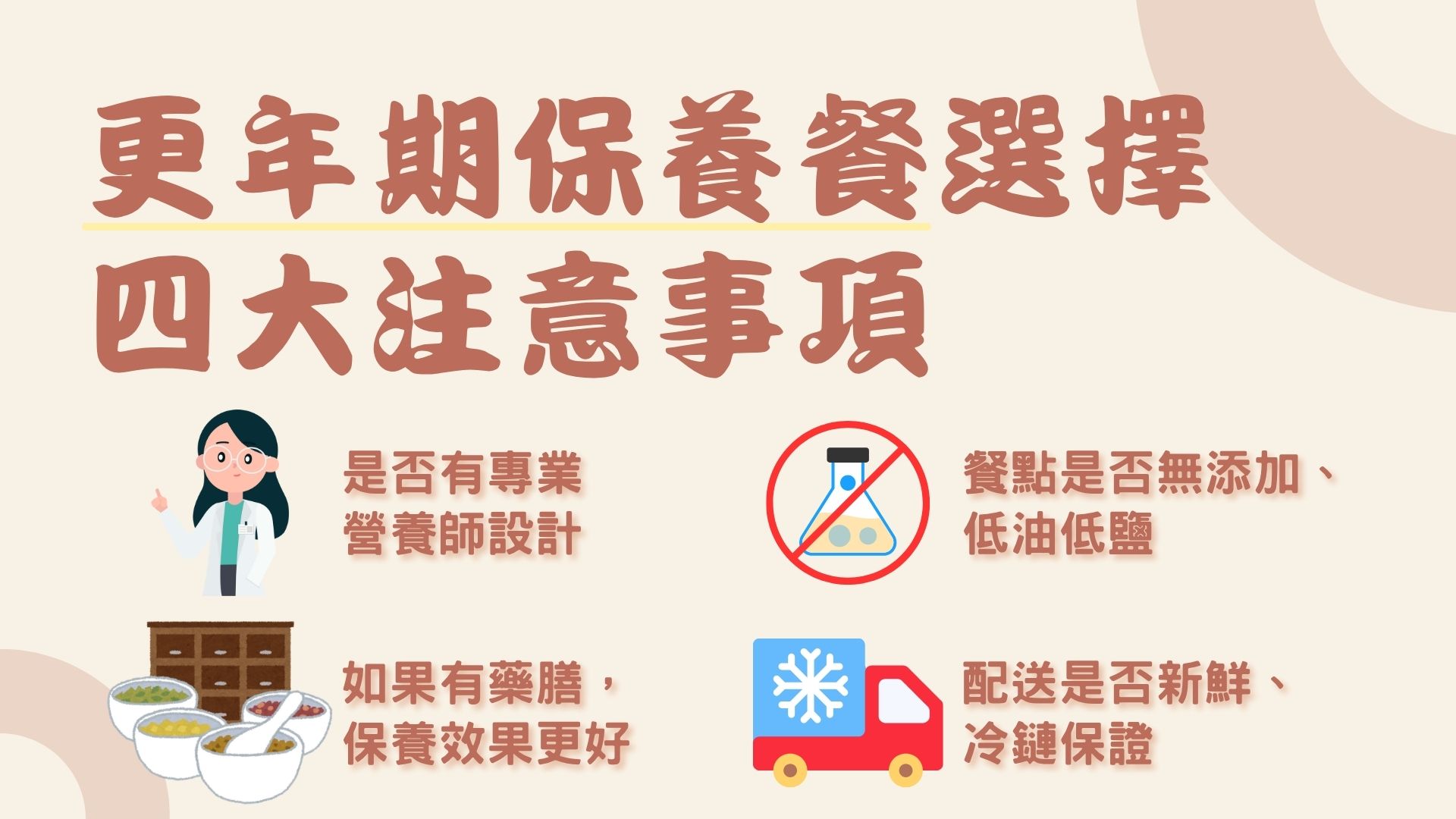 選擇更年期注意事項